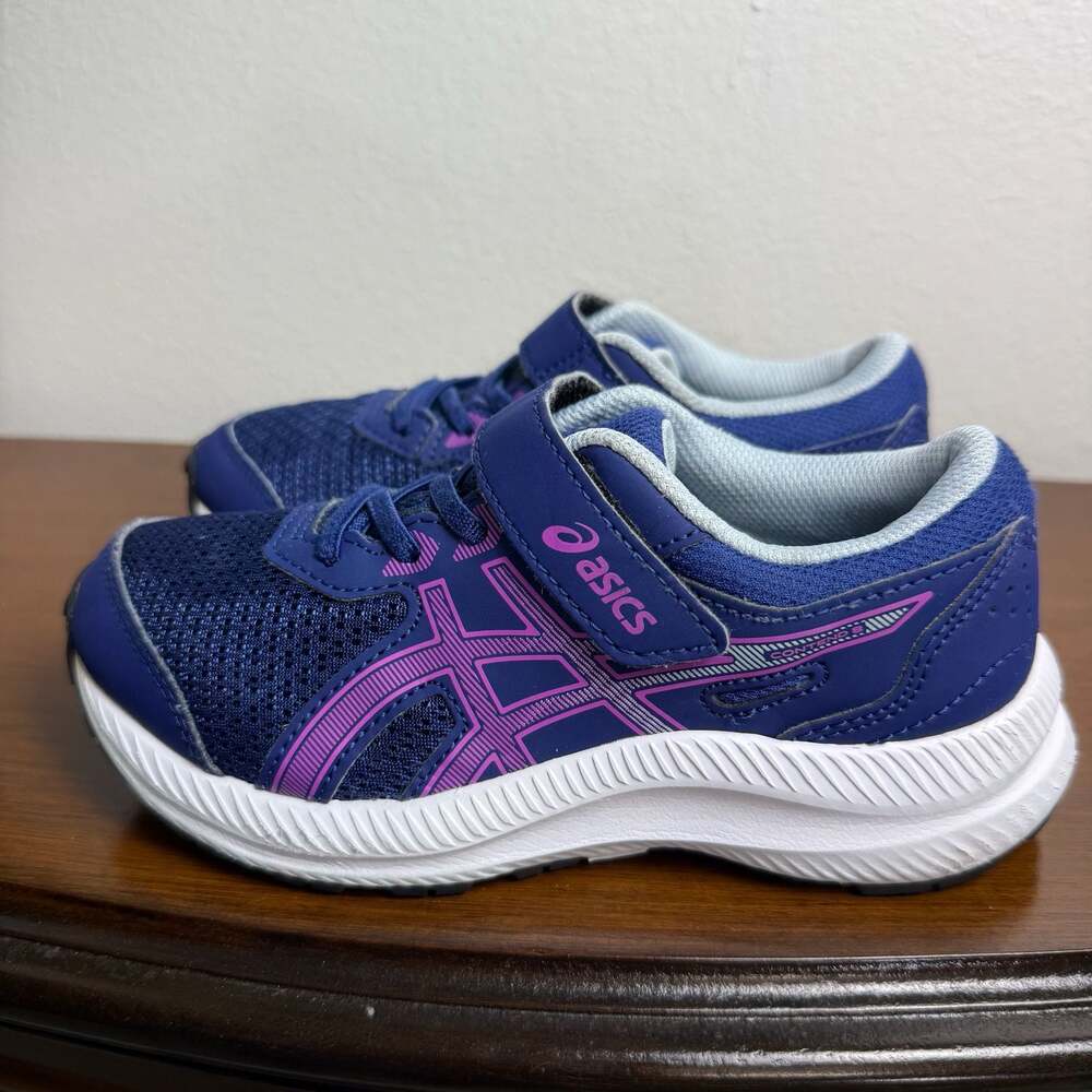 ASICS Contend 8 Girl's Running Shoes - Blue Expanse/Magenta Kids Size US 1